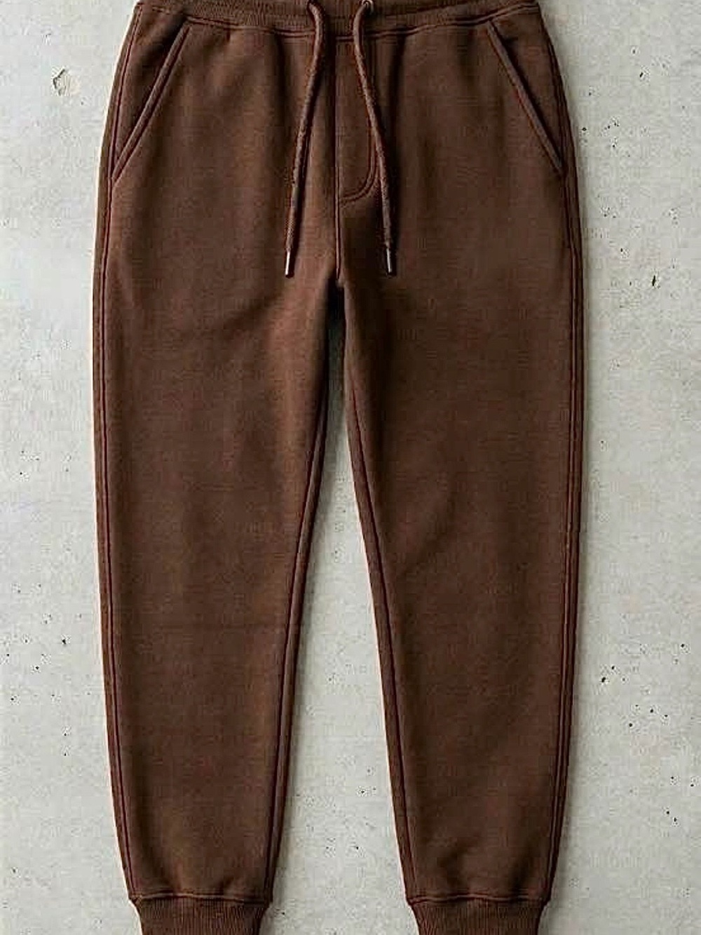 Brown Fleece "Lazy Pants" Joggers- Size M